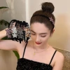 Full-diamond flocking headband for washing face, five-pointed star hair band for women, new style with teeth for hair trimming, teeth for washing and grooming, hair clip and hair accessory Specification image